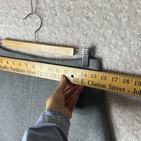 MADEWELL Heather Gray ATELIER SKIRT‎ Women’s Size 6 Felted Wool - Picture 7 of 8